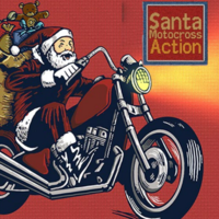 Santa Motocross Action