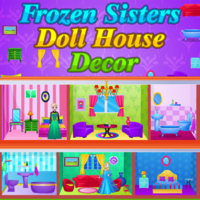 Frozen Sisters Doll House Decor