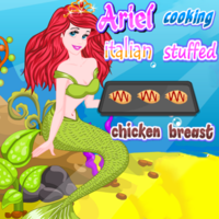 Ariel Cooking Italian Stuffed Chicken Breast