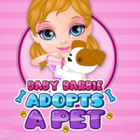 Baby Barbie Adopts A Pet