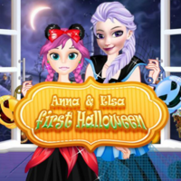 Anna & Elsa First Halloween