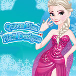 Queen Elsa Nail Designs