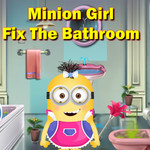 Minions Girl Fix The Bathroom
