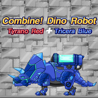 Combine! Dino Robot: Tyrano Red And Tricera Blue