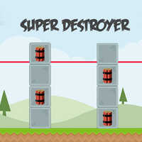 Super Destroyer,Lege Bomben auf die richtigen Punkte, um die Burg in jedem Level in die Luft zu jagen.