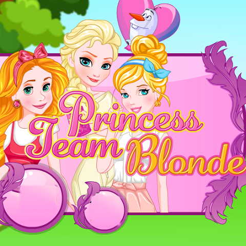 Princess team. Игра принцесса блондинка.