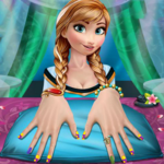 Anna's Frozen manicure