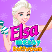 Elsa Messy Bathroom