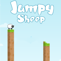 Jumpy Sheep,Here is a jumping game Jumpy Sheep for you to play. The bridge in the game is broken. You need to control the sheep to jump onto the stake. The height of the stake is different. Don't let the sheep fall. Join in the game now and see how long your sheep can jump. If you like the game, don't forget to share it and play with other players. Enjoy it! 