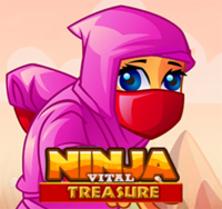 Ninja Vital Treasures,Odblokuj skarby. Jesteś teraz ninja! Czy to nie fajne? Musisz znaleźć wszystkie skarby! Powodzenia i mam nadzieję, że spodoba ci się Ninja Vital Treasures!