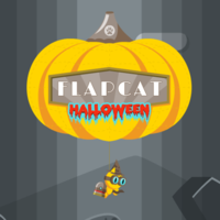 Flap Cat Halloween,Tap screen to control the cat to fly over middle obstacles, try to get a high score! Help the cat to fly over obstacles and reach the highest level! Enjoy! 