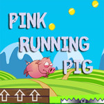 Pink Running Pig