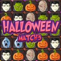 Halloween Match 3,Halloween Match 3 es un juego de rompecabezas que necesitas para hacer coincidir 3 o más objetos iguales dibujando una línea para vincularlos.