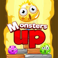 Monsters Up,Monsters Up is one of the Jumping Games that you can play on UGameZone.com for free. 
With the help of the mouse or by touching the screen, help the monsters climb as high as possible along with the logs and stones upwards. As soon as you get lost, the game is over and everything has to start over. When the monster gets to the star, he changes his appearance.
