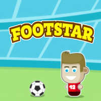 Footstar,Footstarは、UGameZone.comで無料でプレイできる物理ゲームの1つです。新しいサッカーのスターになろう！星を集めながらゴールを決めよう！