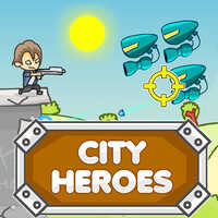 Darmowe gry online,City Heroes to jedna z gier strzeleckich, w które możesz grać na UGameZone.com za darmo. Krwiożercze roboty są w ruchu i tylko Ty możesz je powstrzymać! Zbieraj pieniądze i kupuj ulepszenia, walcząc w obronie murów miejskich w tej grze akcji.