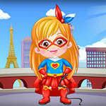 Baby Hazel Supergirl Dress Up