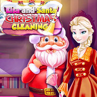 Elsa And Santa: Christmas Cleaning