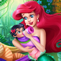 Free Online Games,This mermaid's young daughter is feeling very fussy this afternoon. Could you help her figure out what's wrong in this game for girls? Maybe she needs to be feed or could use a new diaper.