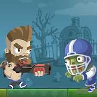 Zombies Ate All,A crowd of zombies struck , they ate all the things, you need to eliminate them. Tap the screen's Z to jump, X to shooting or using the keyboard's Z and X to control.